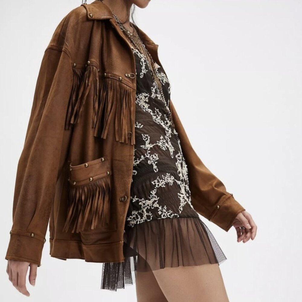 🔥We The Free Knox Vegan Fringe Jacket🔥 - NWT - Large